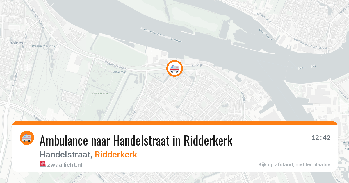 Ambulance naar Handelstraat in Ridderkerk — 6 jun 2026