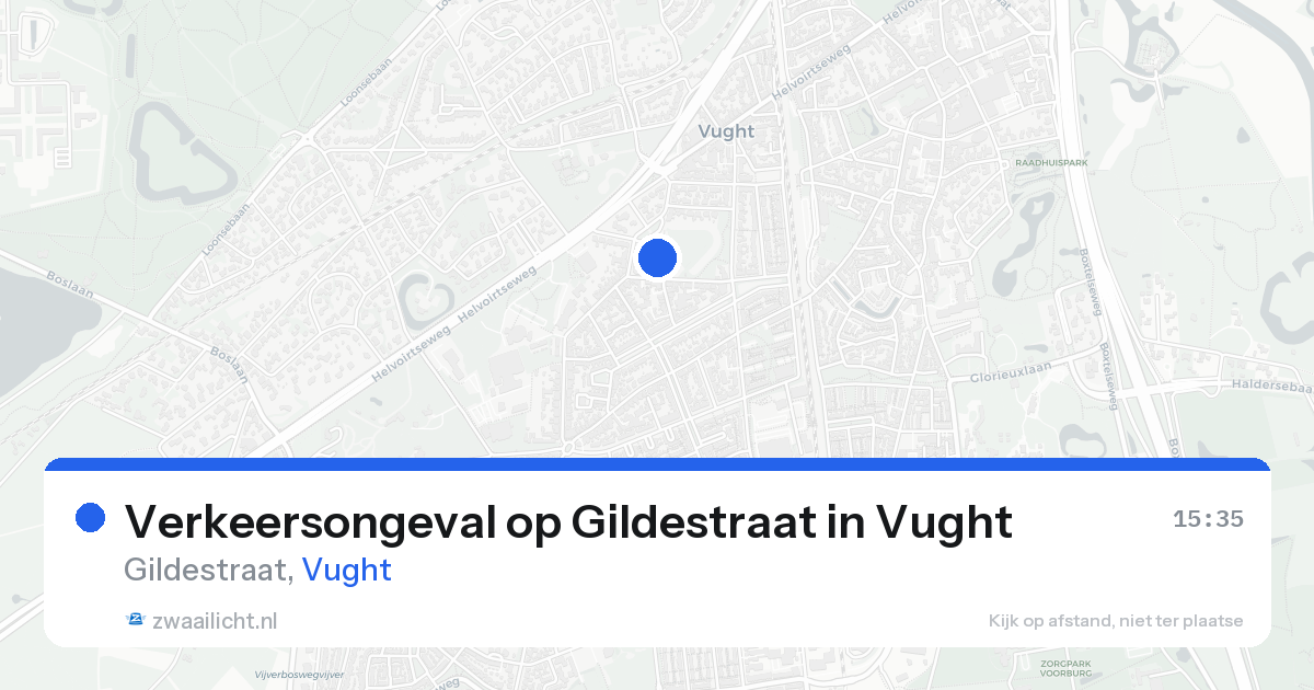 Verkeersongeval op Gildestraat in Vught — 19 jan 2026