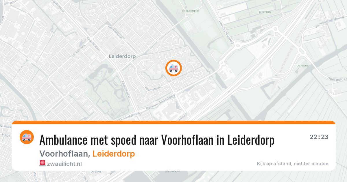 Ambulance met spoed naar Voorhoflaan in Leiderdorp — 4 aug 2026