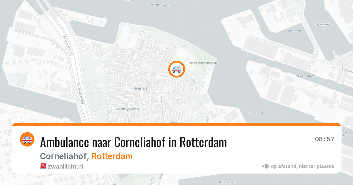 Ambulance naar Corneliahof in Rotterdam — 3 aug 2026