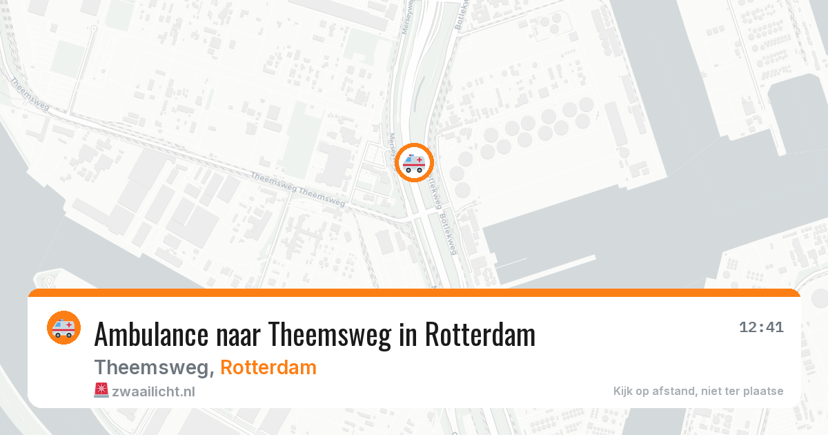 Ambulance naar Theemsweg in Rotterdam — 21 apr 2026