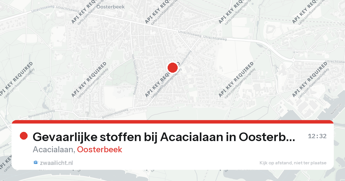 Gevaarlijke stoffen bij Acacialaan in Oosterbeek — 26 aug 2026