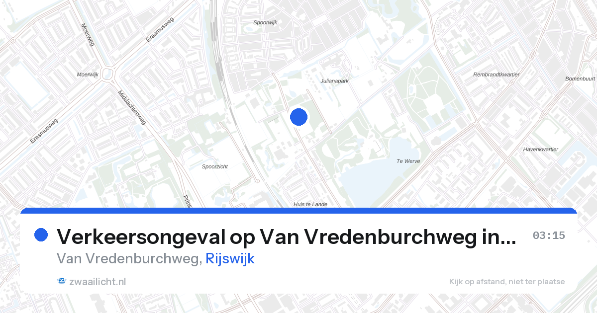 Verkeersongeval op Van Vredenburchweg in Rijswijk — 28 aug 2026