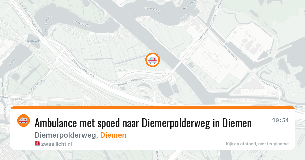 Ambulance met spoed naar Diemerpolderweg in Diemen — 30 mei 2026