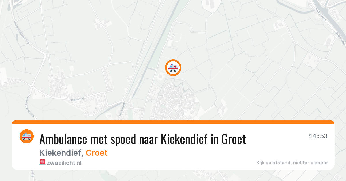 Ambulance met spoed naar Kiekendief in Groet — 19 jul 2026