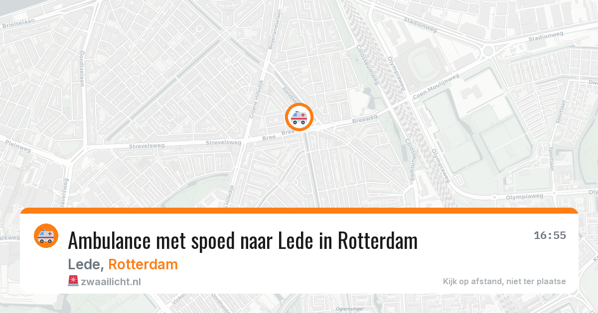 Ambulance met spoed naar Lede in Rotterdam — 20 apr 2026