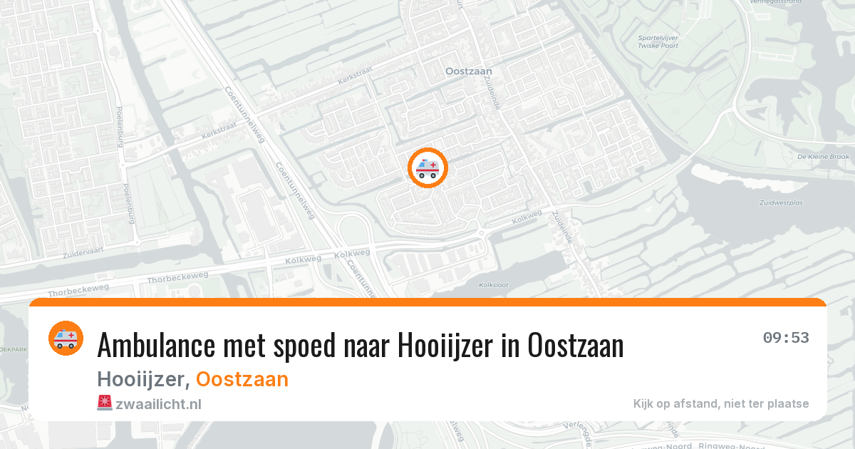 Ambulance met spoed naar Hooiijzer in Oostzaan — 26 mrt 2026