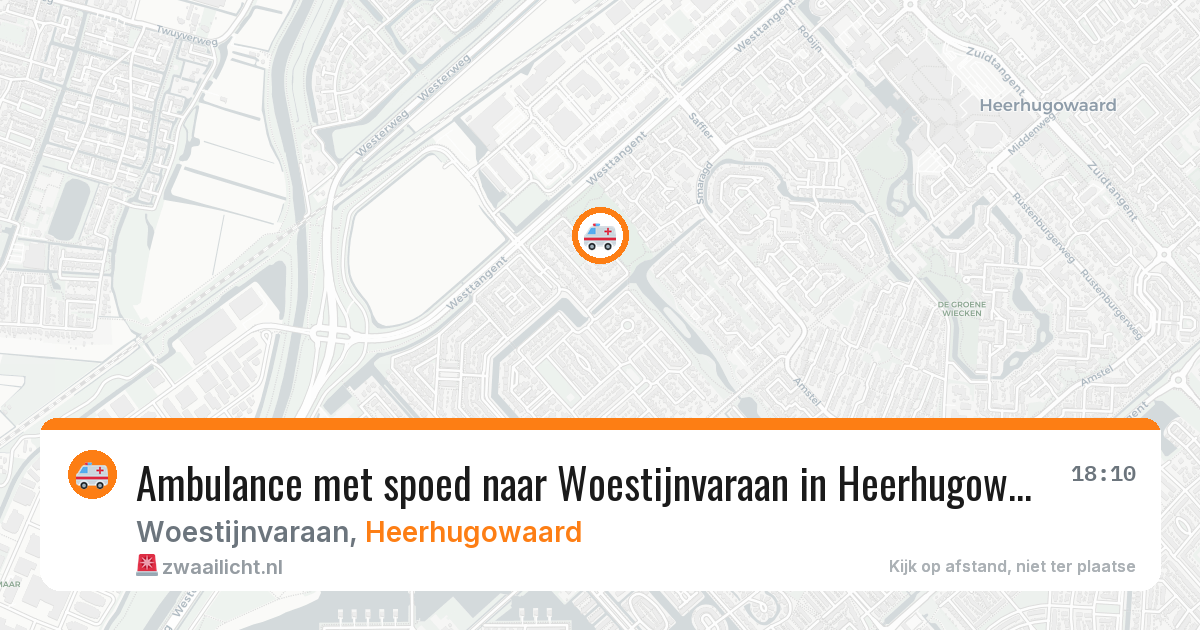 Ambulance met spoed naar Woestijnvaraan in Heerhugowaard — 23 jan 2026