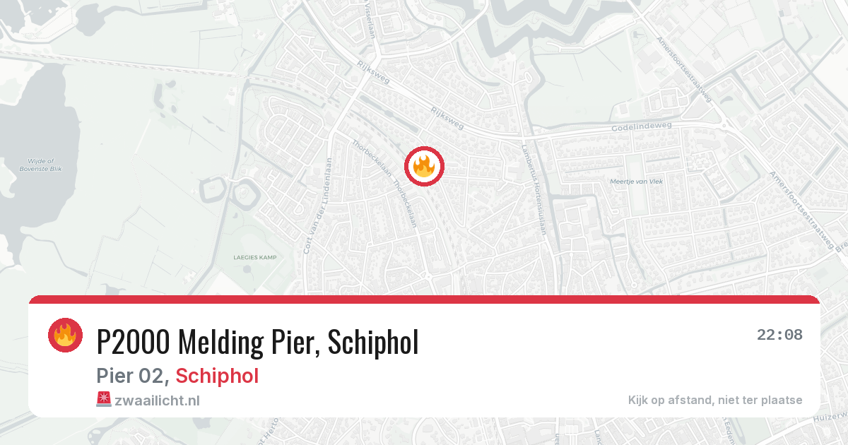 P2000 Melding Pier, Schiphol — 29 jan 2026