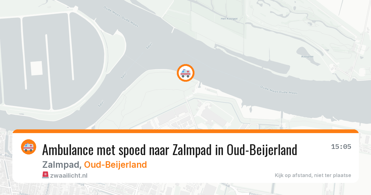 Ambulance met spoed naar Zalmpad in Oud-Beijerland — 21 jul 2026