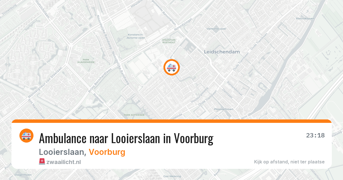 Ambulance naar Looierslaan in Voorburg — 9 apr 2026
