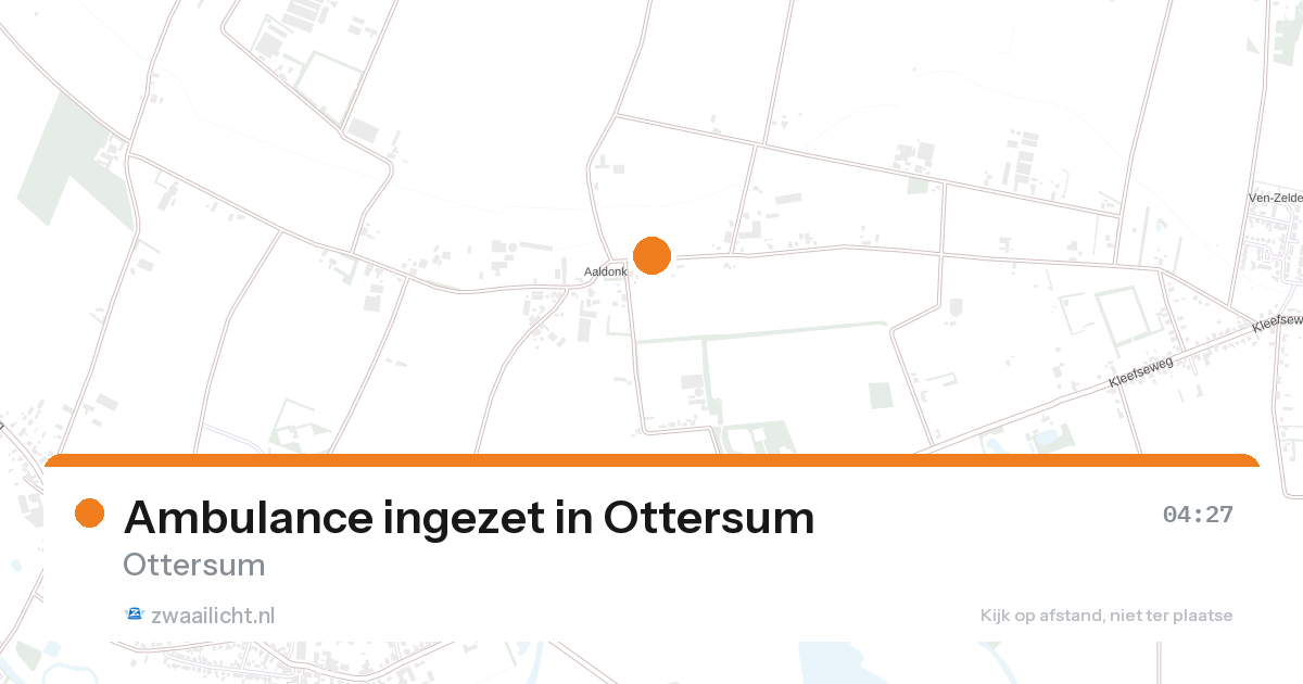 Ambulance ingezet in Ottersum — 15 aug 2026