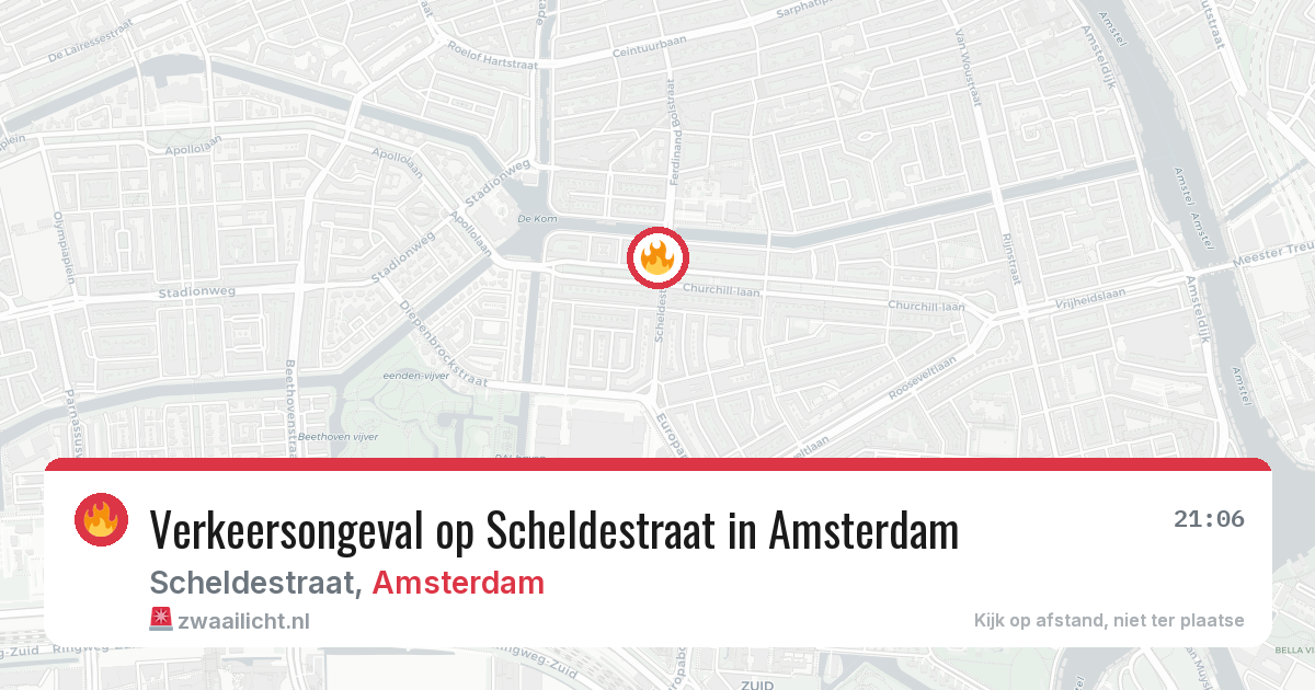 Verkeersongeval op Scheldestraat in Amsterdam — 26 jun 2026