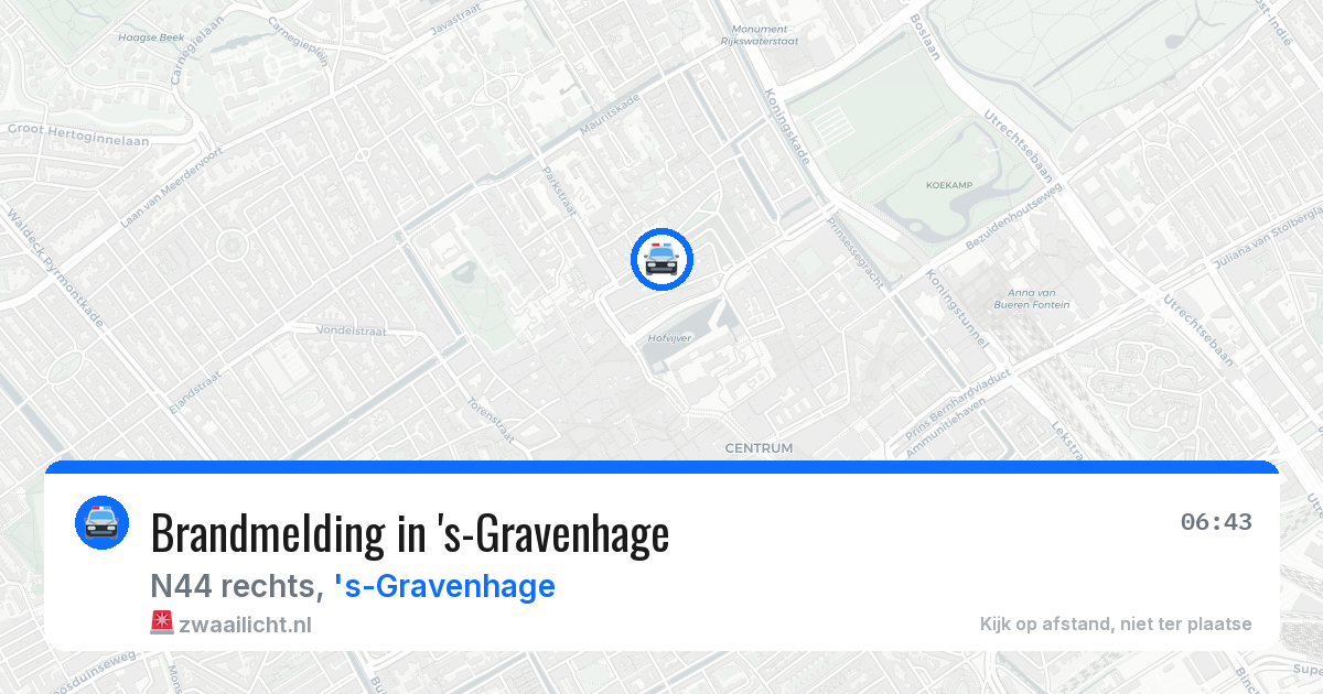 Brandmelding in 's-Gravenhage — 12 jul 2026