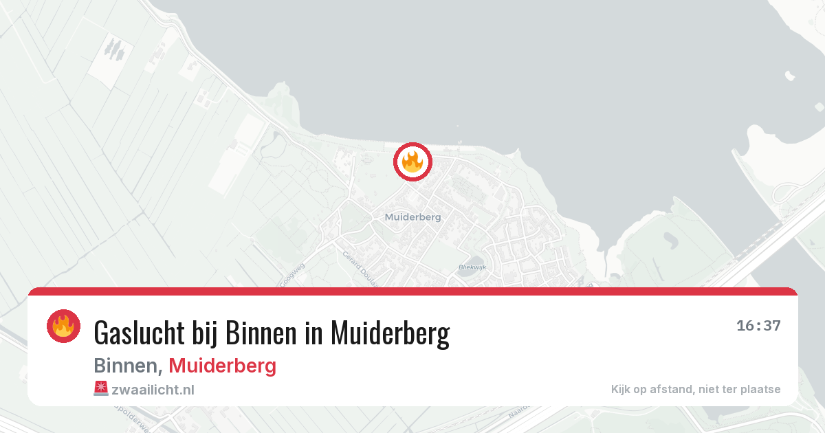 Gaslucht bij Binnen in Muiderberg — 18 feb 2026