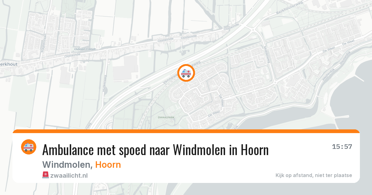 Ambulance met spoed naar Windmolen in Hoorn — 11 apr 2026