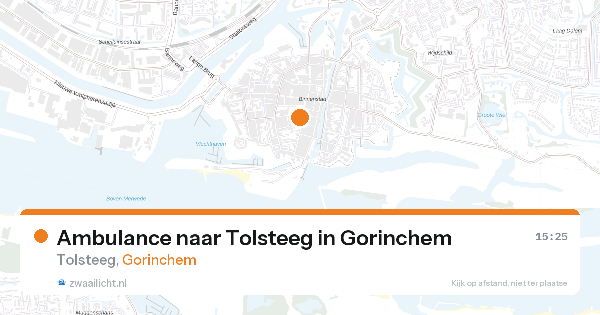 Ambulance naar Tolsteeg in Gorinchem — 28 aug 2026