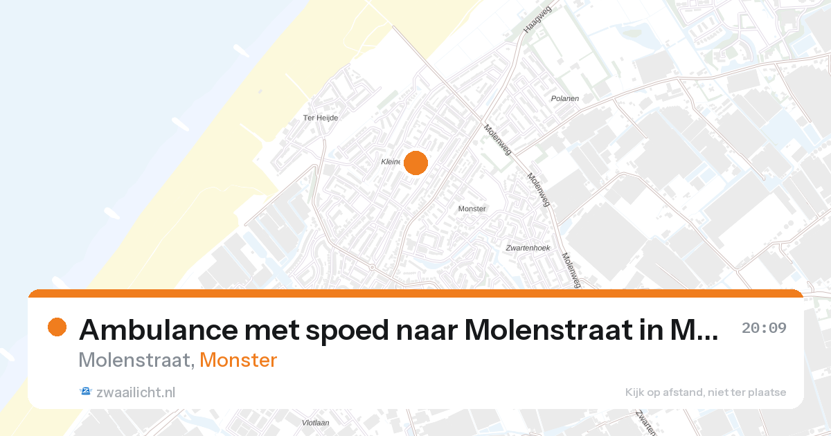 Ambulance met spoed naar Molenstraat in Monster — 28 aug 2026