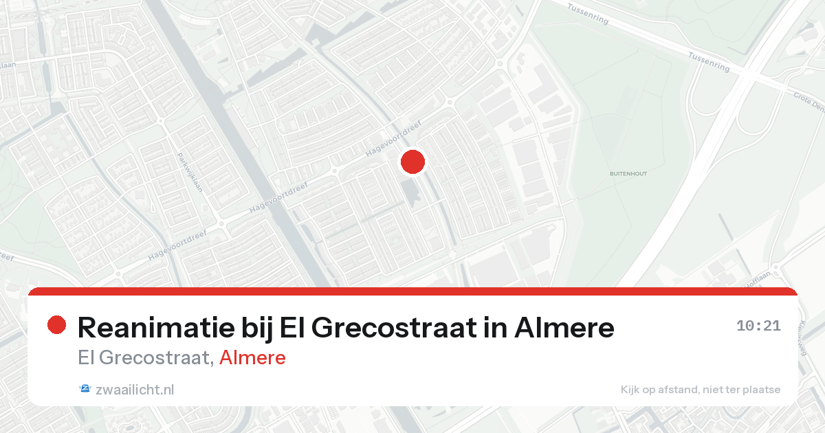 Reanimatie bij El Grecostraat in Almere — 31 jan 2026