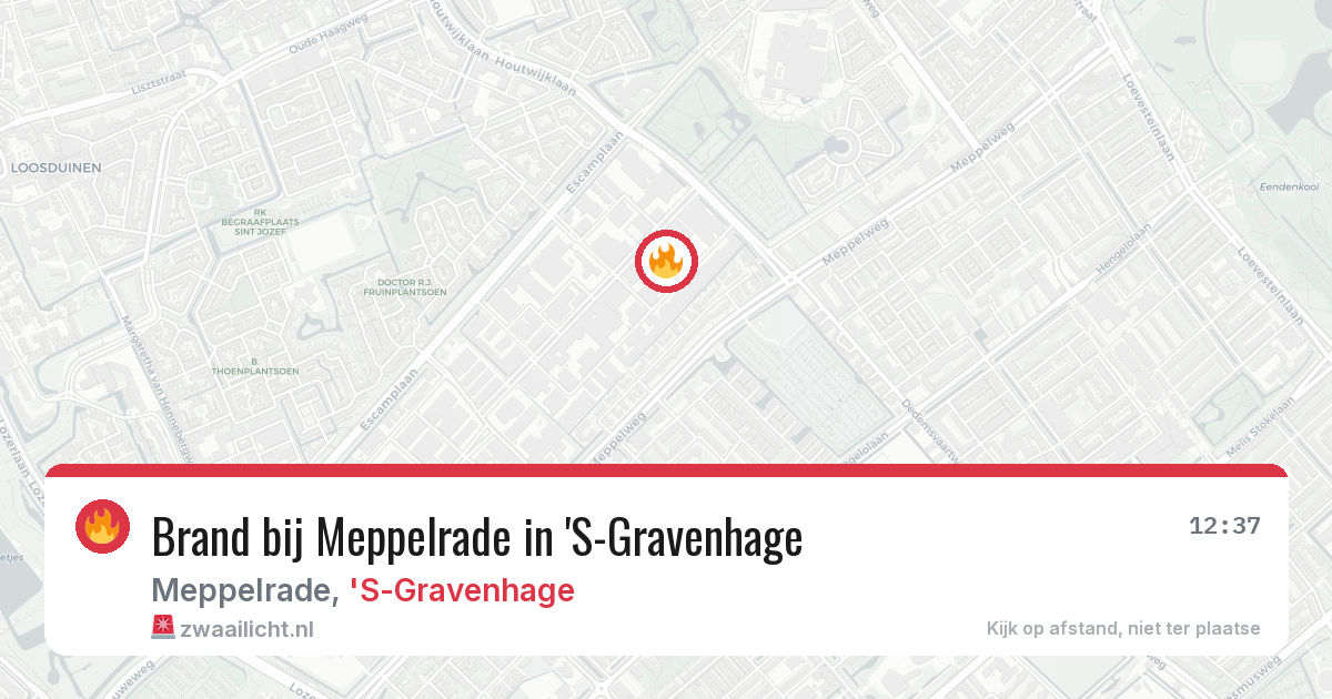 Brand bij Meppelrade in 'S-Gravenhage — 30 jun 2026