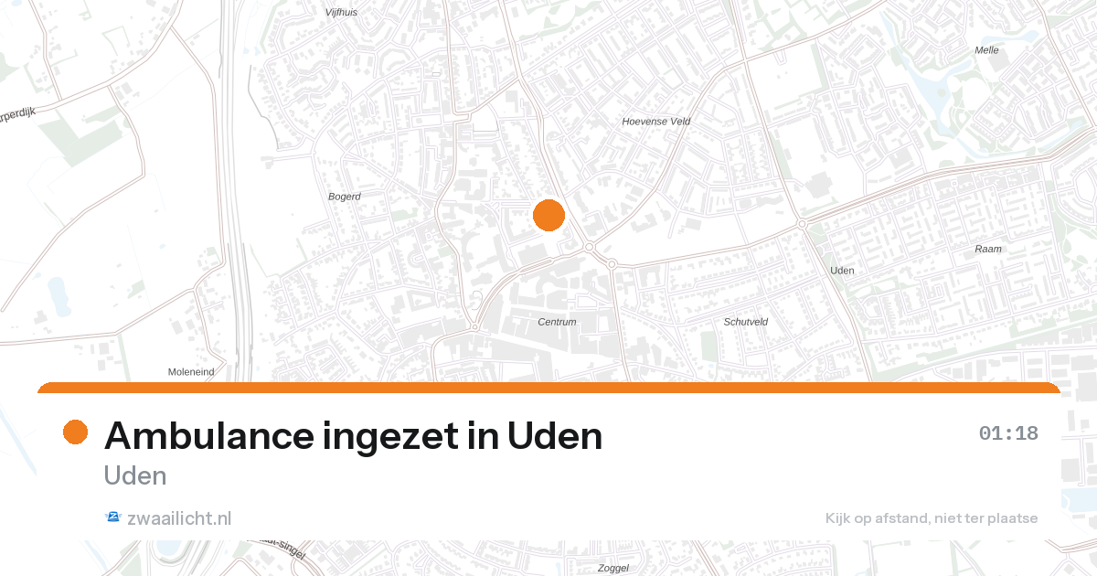 Ambulance ingezet in Uden — 1 feb 2026