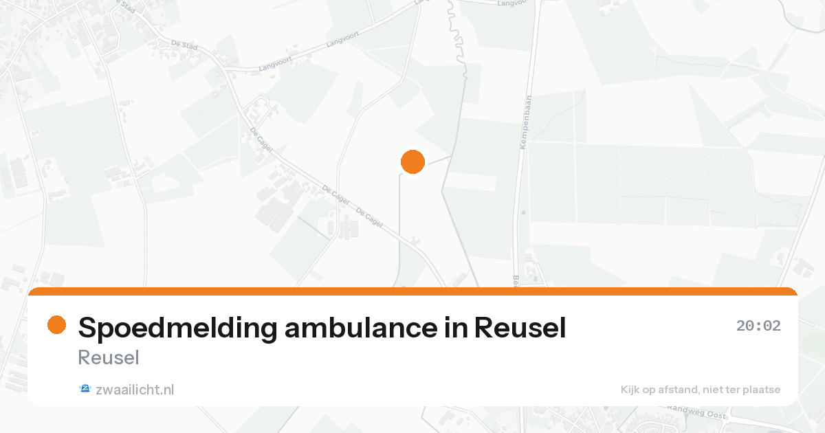 Spoedmelding ambulance in Reusel — 19 aug 2026