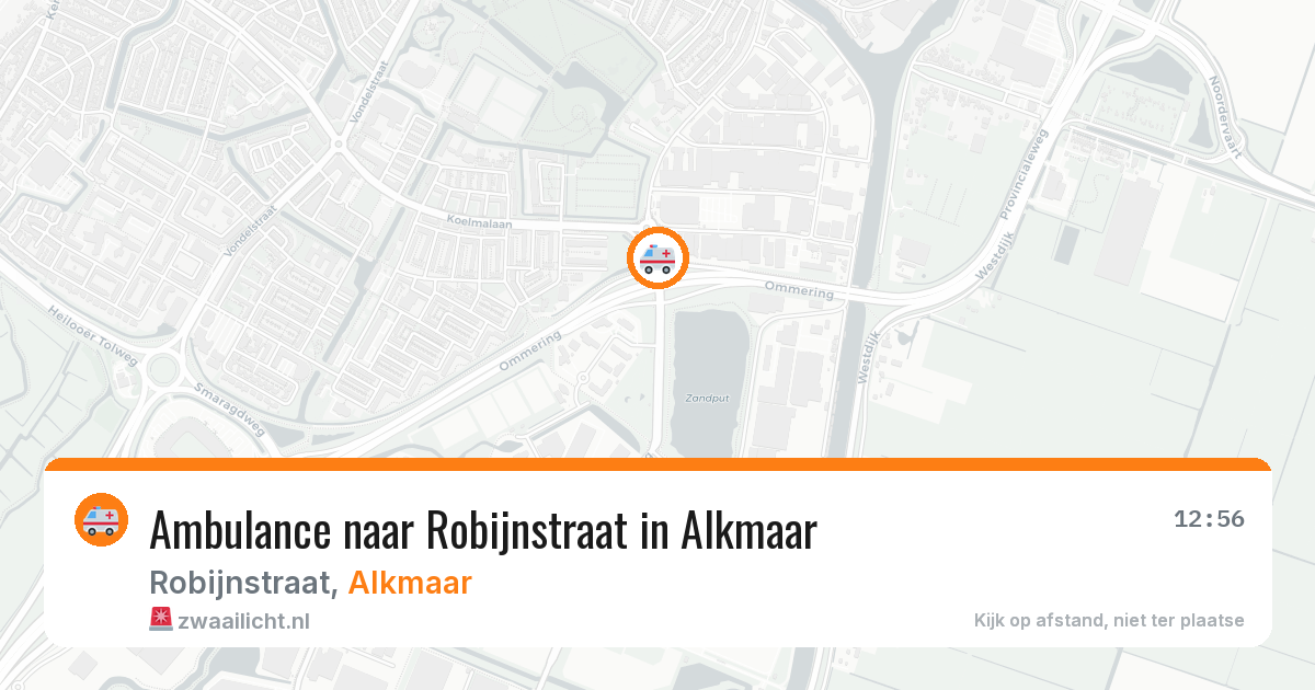 Ambulance naar Robijnstraat in Alkmaar — 15 jun 2026