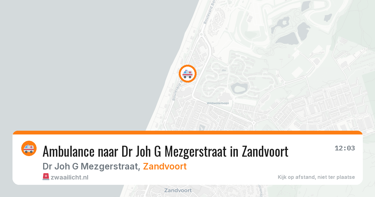 Ambulance naar Dr Joh G Mezgerstraat in Zandvoort — 14 feb 2026