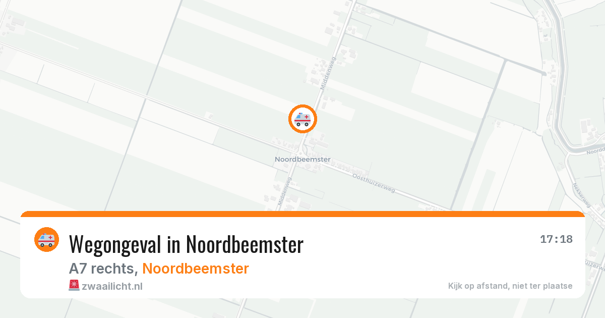 Wegongeval in Noordbeemster — 28 jan 2026