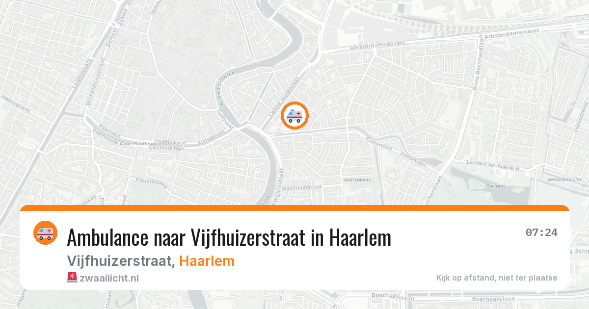 Ambulance naar Vijfhuizerstraat in Haarlem — 27 apr 2026