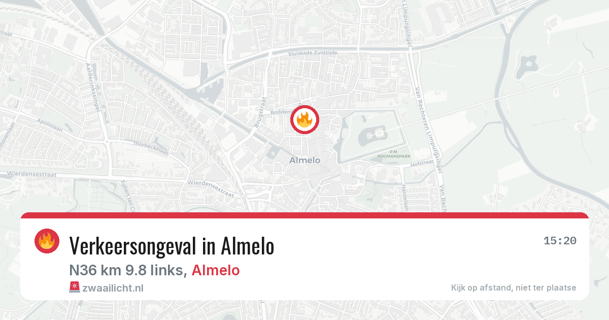 Verkeersongeval in Almelo — 12 jun 2026