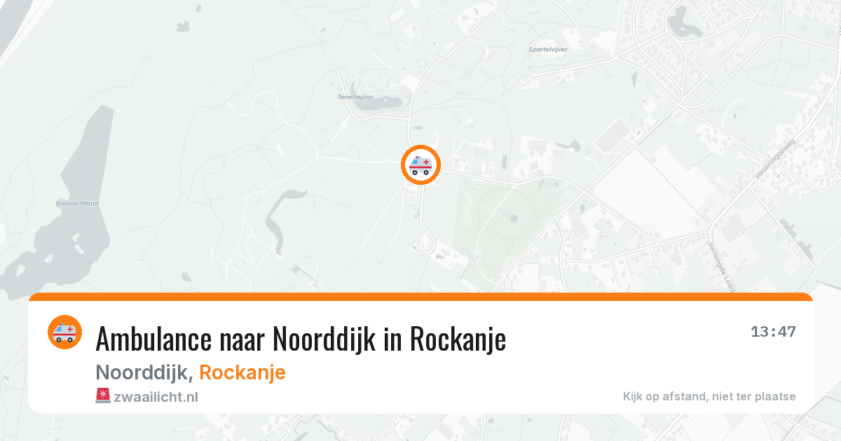 Ambulance naar Noorddijk in Rockanje — 26 jun 2026