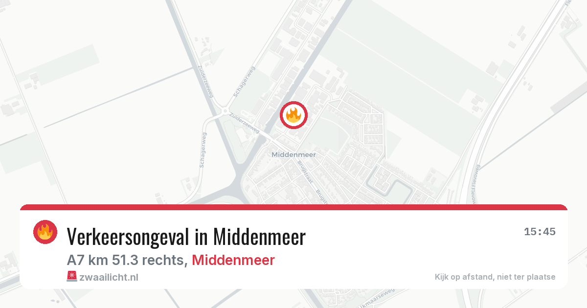 Verkeersongeval in Middenmeer — 8 jul 2026
