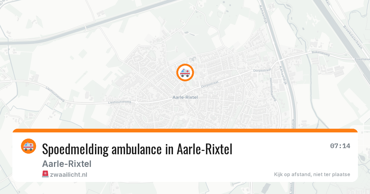 Spoedmelding ambulance in Aarle-Rixtel — 27 apr 2026
