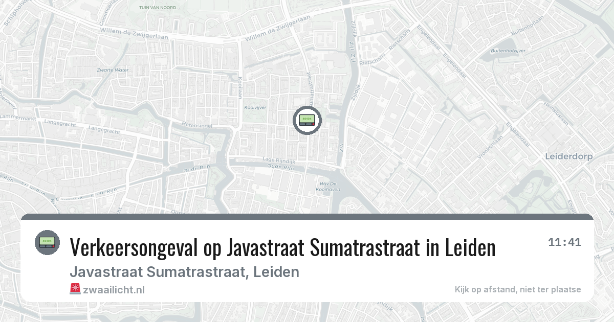 Verkeersongeval op Javastraat Sumatrastraat in Leiden — 10 feb 2026