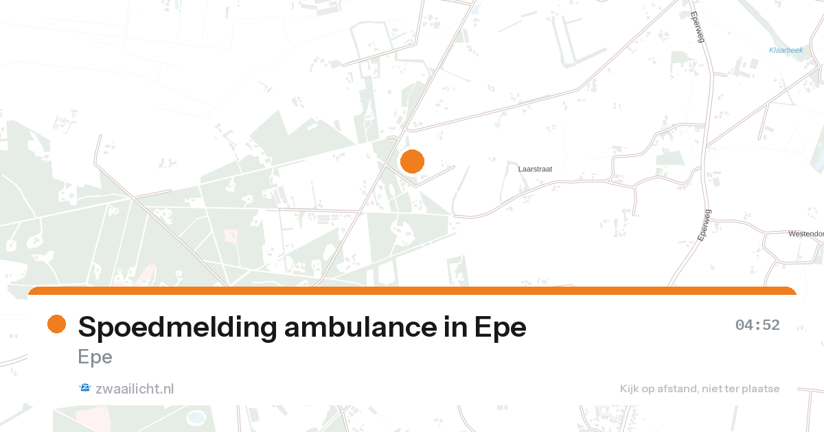 Spoedmelding ambulance in Epe — 7 feb 2026