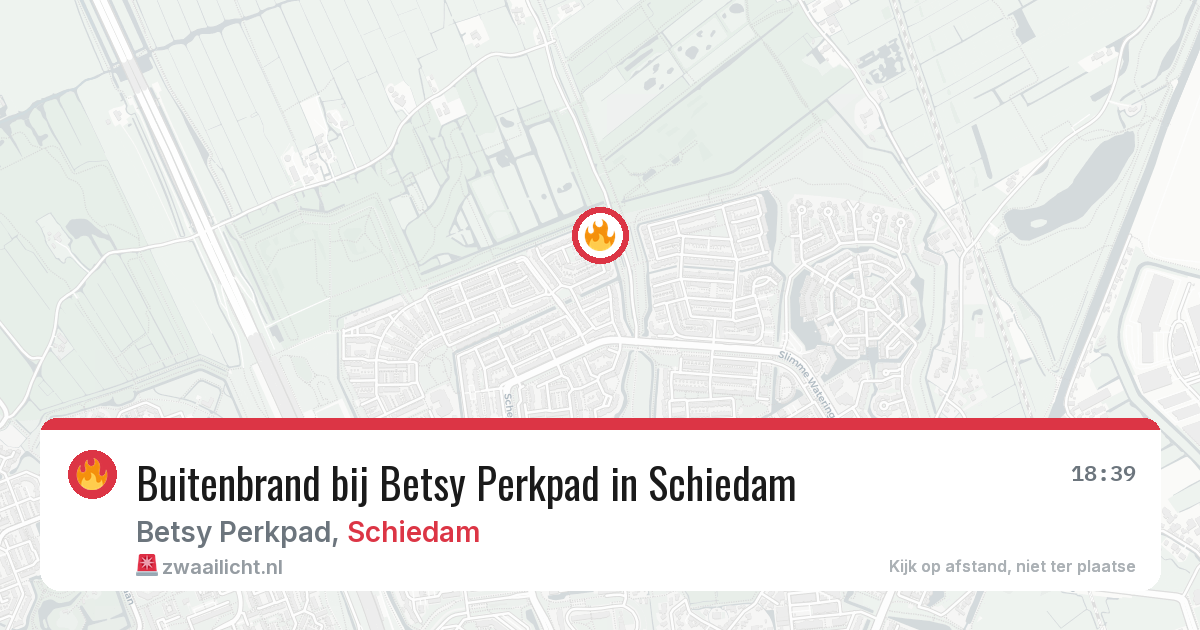 Buitenbrand bij Betsy Perkpad in Schiedam — 22 jun 2026