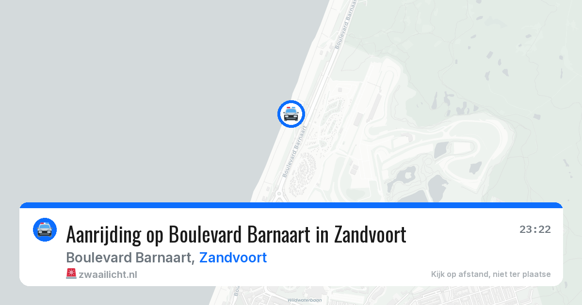 Aanrijding op Boulevard Barnaart in Zandvoort — 27 mei 2026