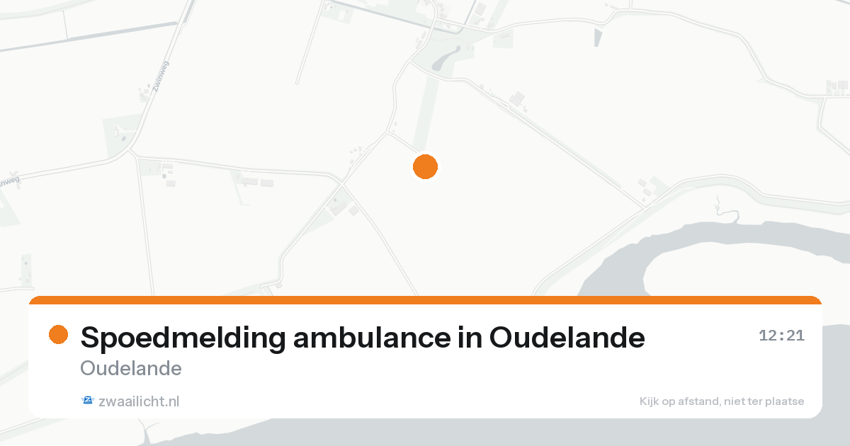Spoedmelding ambulance in Oudelande — 15 aug 2026