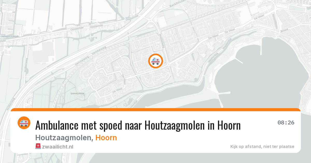 Ambulance met spoed naar Houtzaagmolen in Hoorn — 29 jan 2026