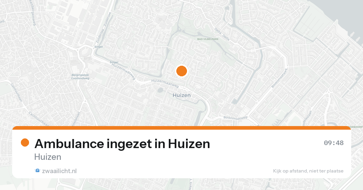 Ambulance ingezet in Huizen — 8 feb 2026