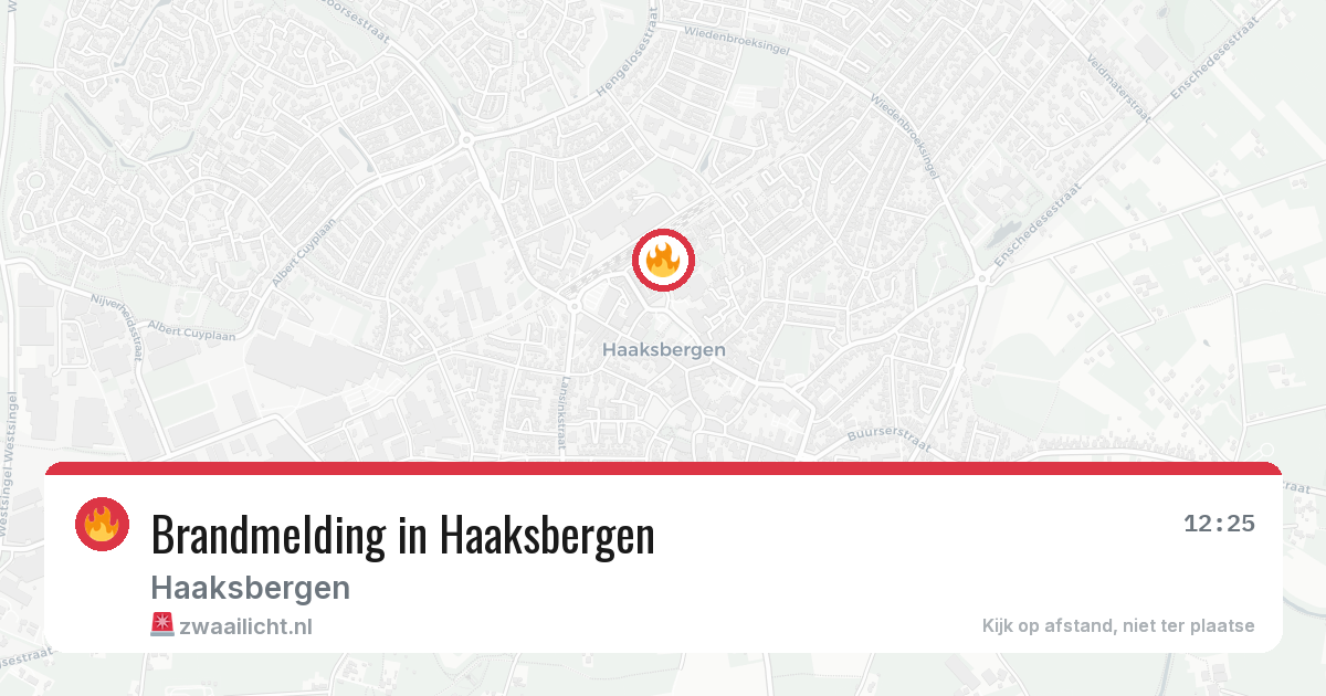 Brandmelding in Haaksbergen — 21 mei 2026