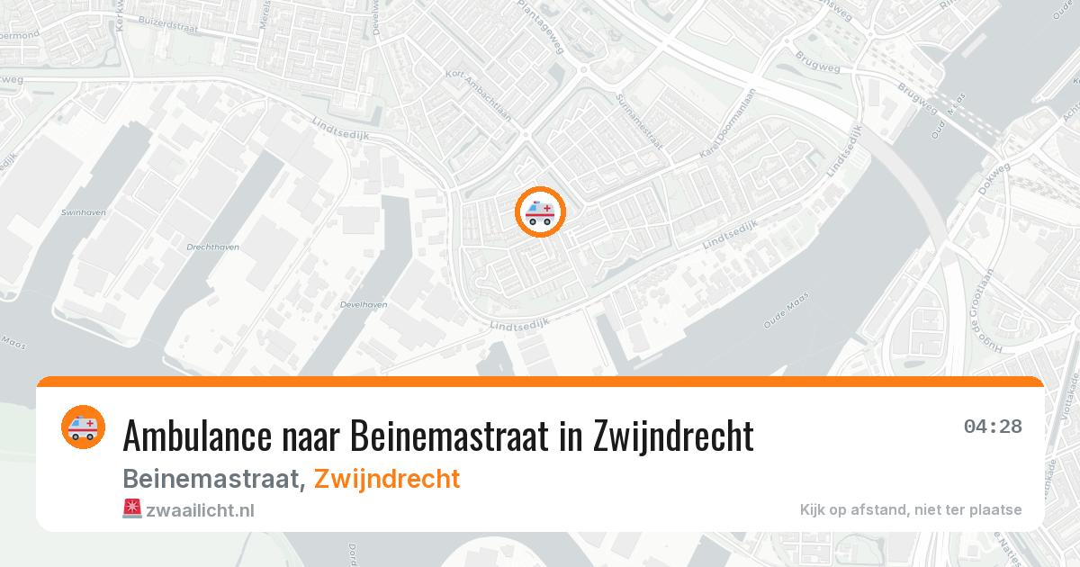 Ambulance naar Beinemastraat in Zwijndrecht — 25 mei 2026
