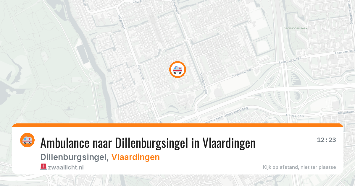 Ambulance naar Dillenburgsingel in Vlaardingen — 11 aug 2026