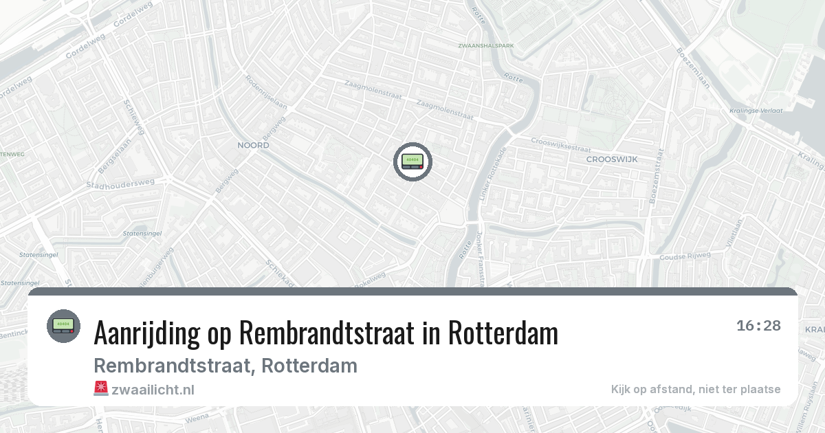 Aanrijding op Rembrandtstraat in Rotterdam — 4 mrt 2026