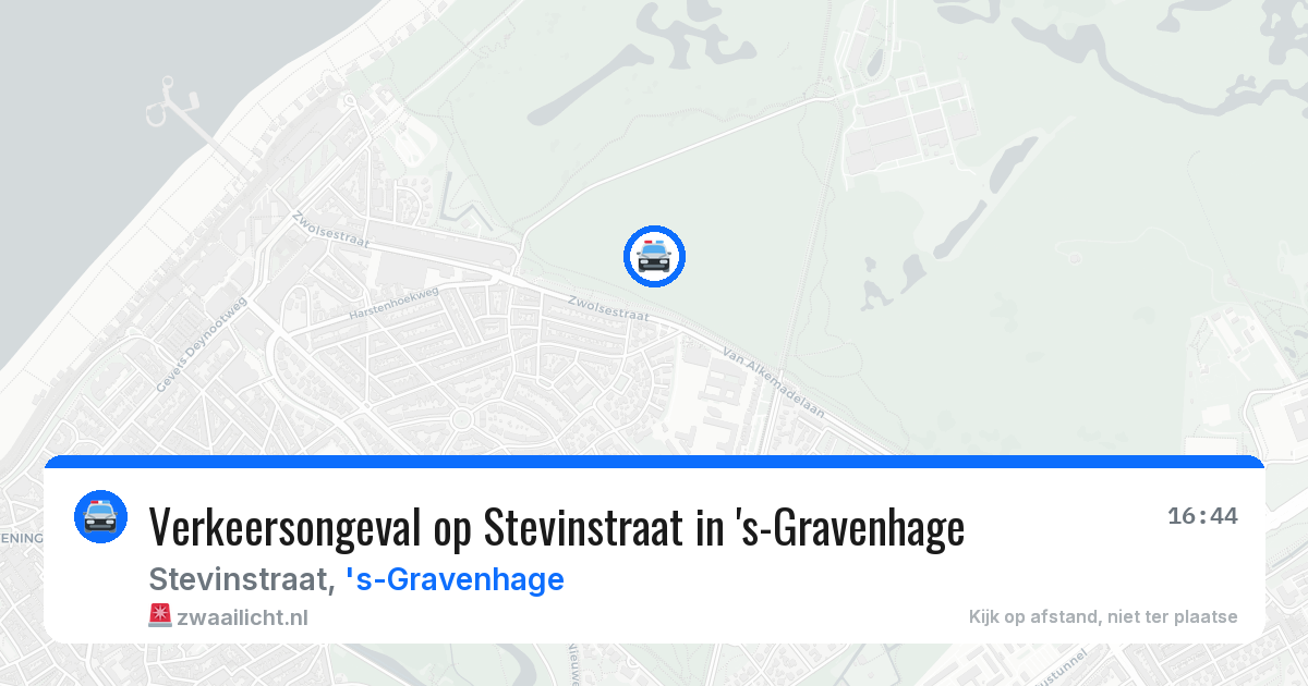 Verkeersongeval op Stevinstraat in 's-Gravenhage — 24 mei 2026