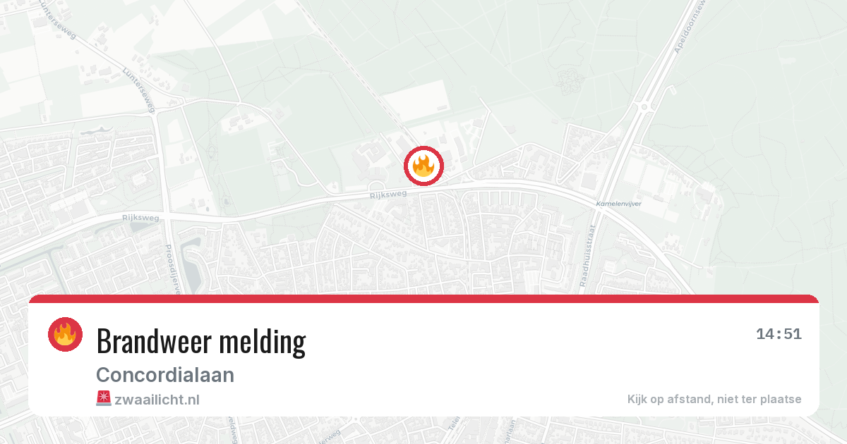 Brandweer melding — 9 apr 2026