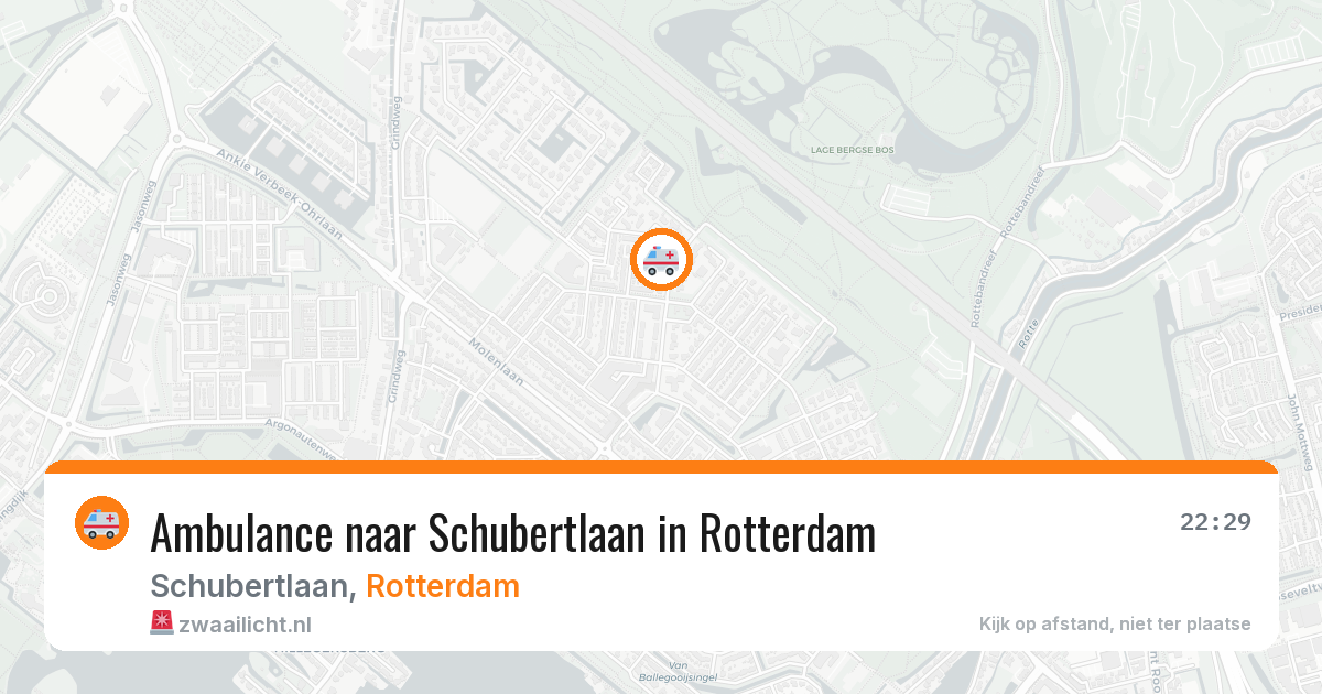 Ambulance naar Schubertlaan in Rotterdam — 13 mei 2026