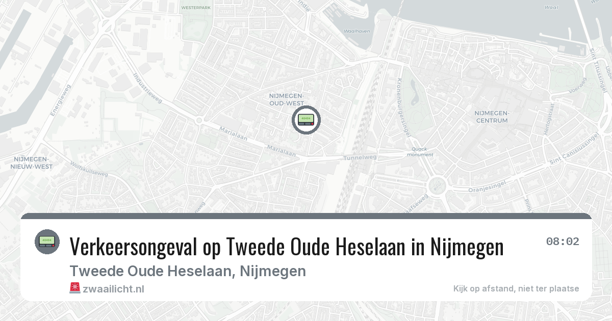 Verkeersongeval op Tweede Oude Heselaan in Nijmegen — 12 mei 2026