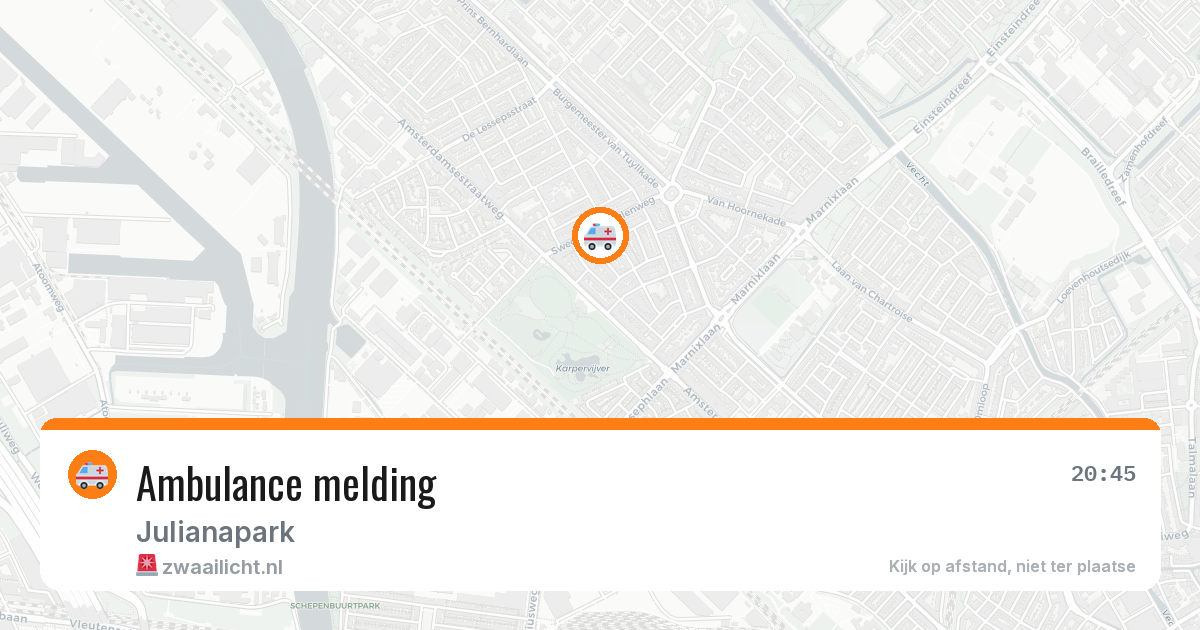 Ambulance melding — 4 jul 2026